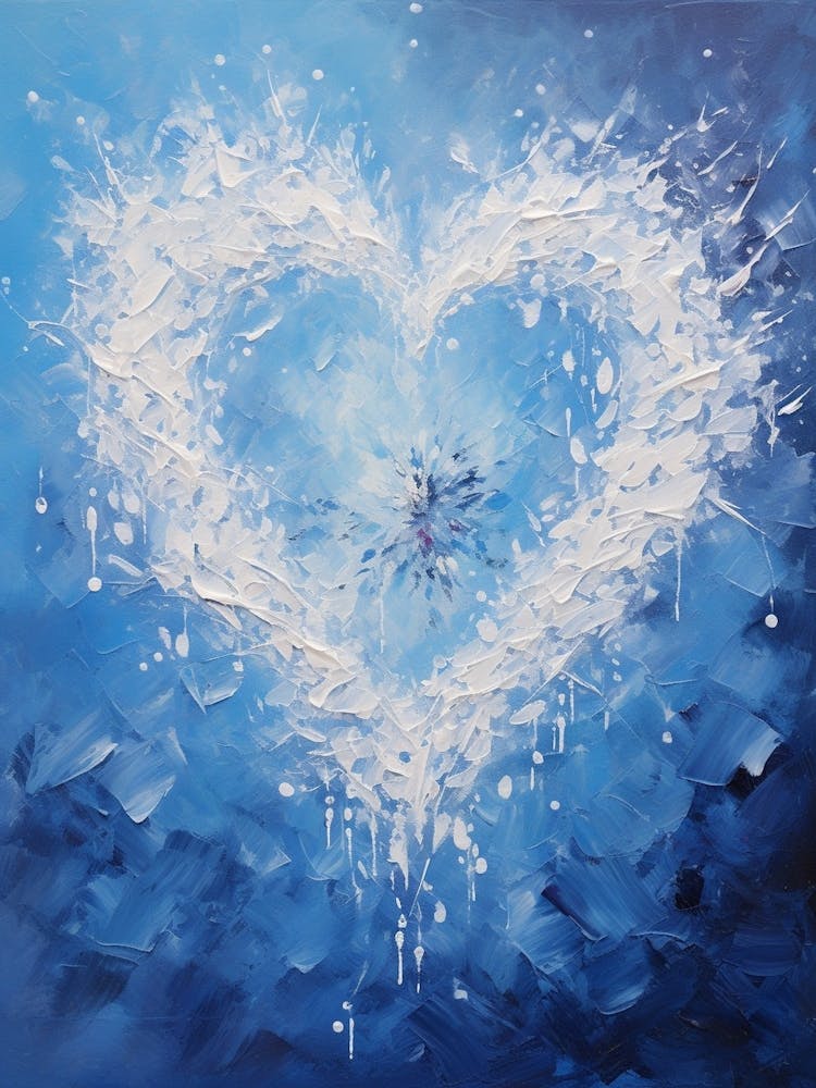 Icy Blue Heart 3
