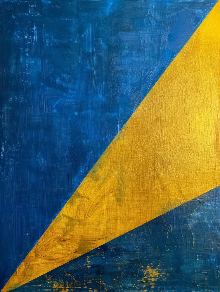 Blue And Yellow Triangle