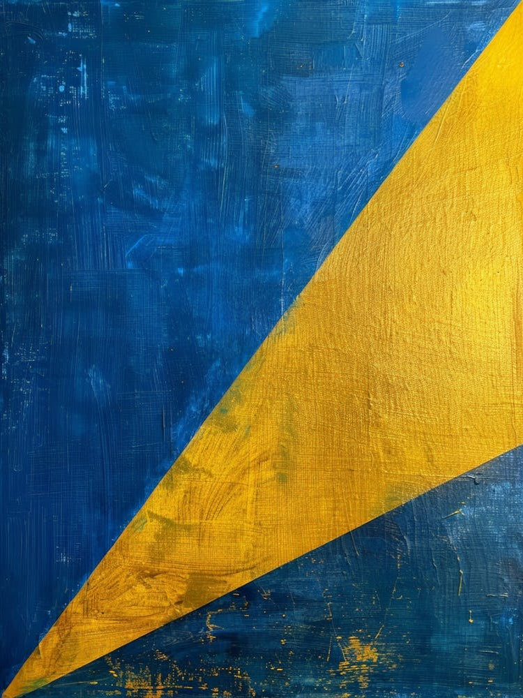 Blue And Yellow Triangle