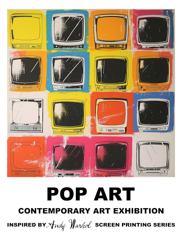 Affiche Télévisions Pop Art 4