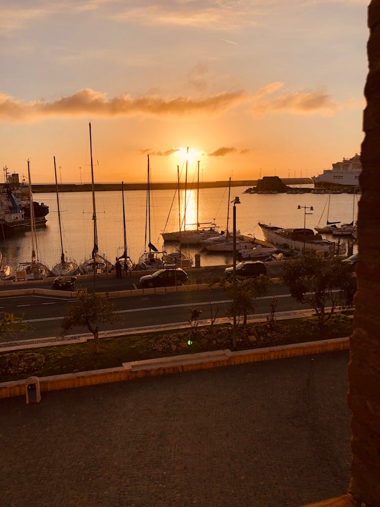 Sunset From A Balcony