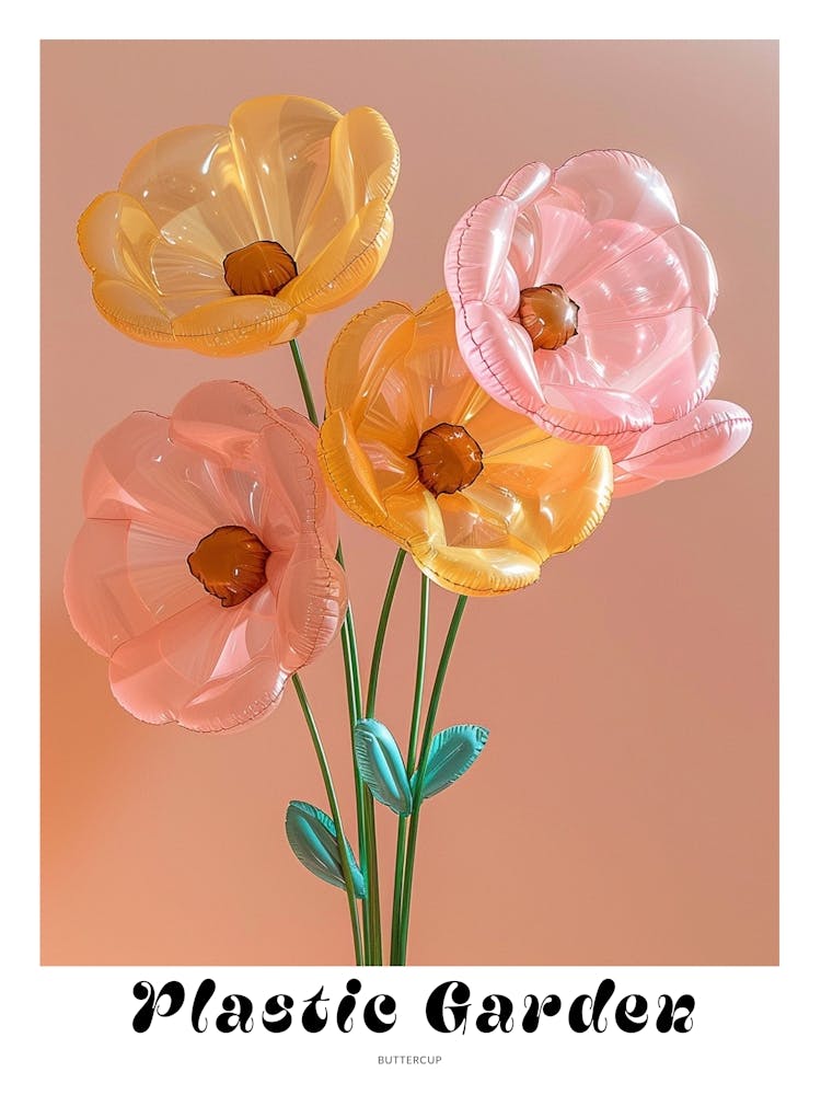 Dreamy Inflatable Flowers Poster Buttercup 1