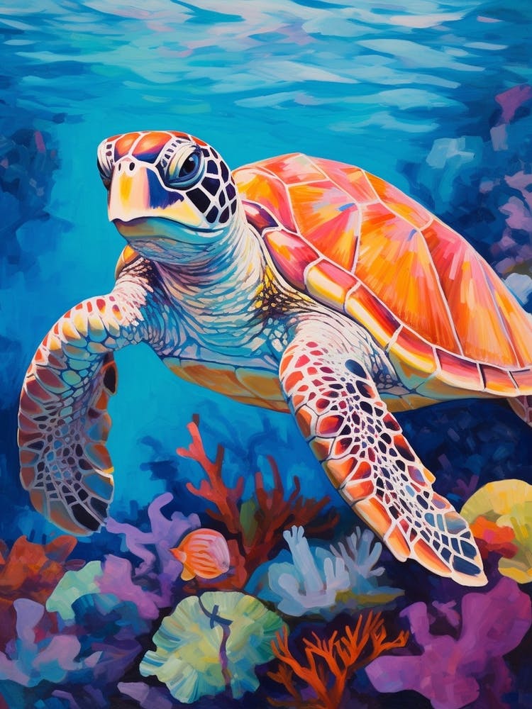 Sea Turtle Swimming 15