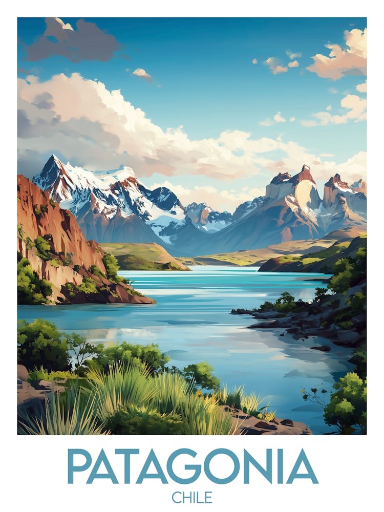 Affiche de voyage Patagonia 1