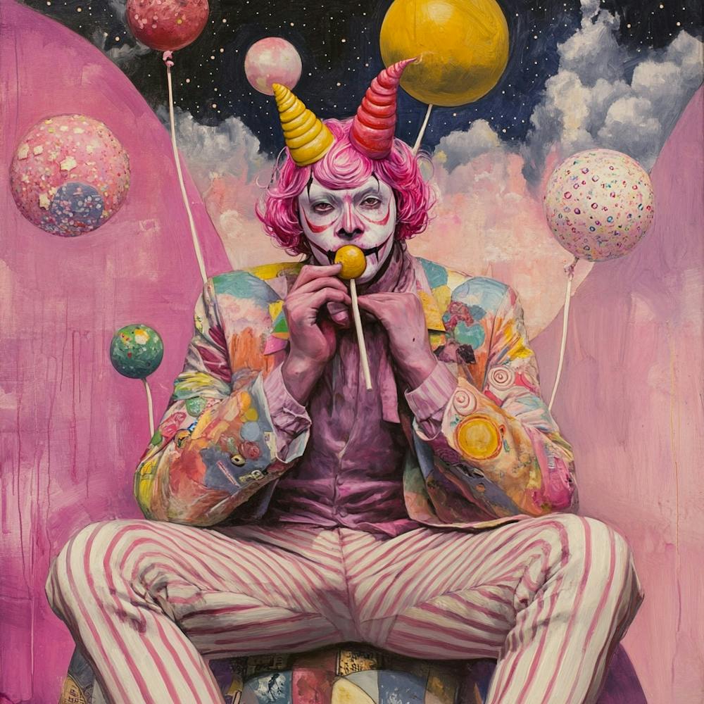 Clown With Balloons