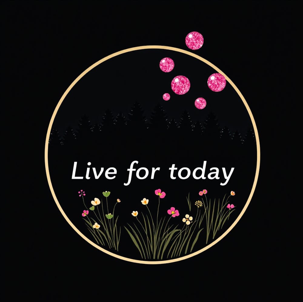 Live For Today black sign