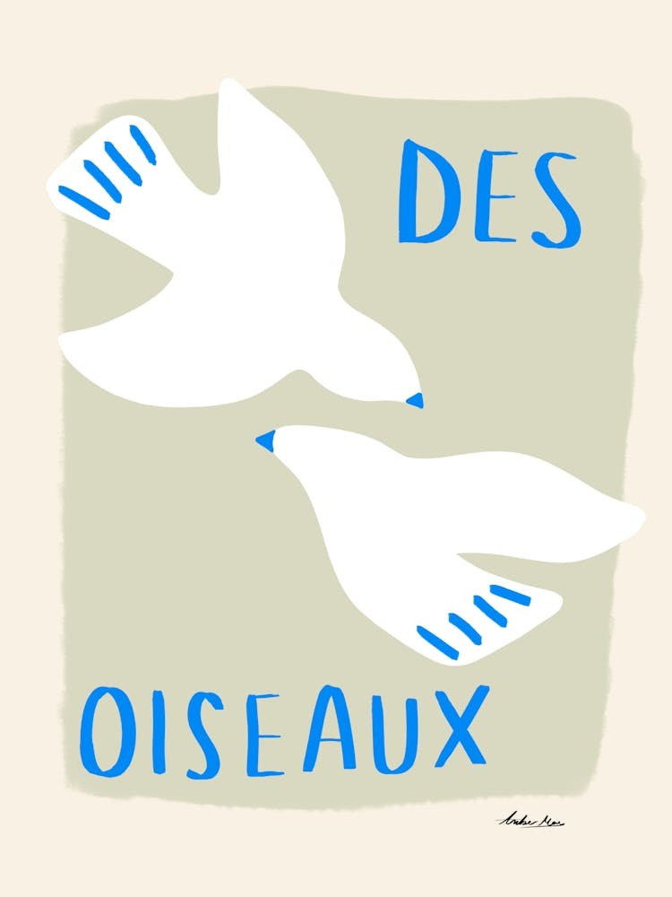 Des Oiseaux Birds Blue