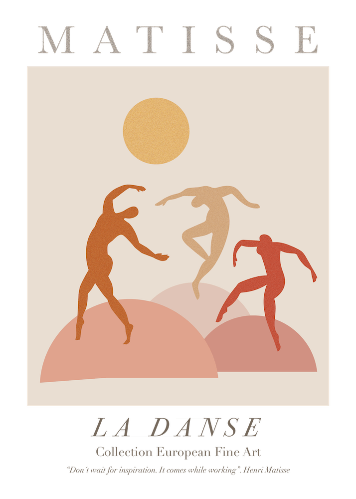 MATISSE "LA DANCE" | POP ART WORLD 2023 Digital vector illustration| www.popart.world