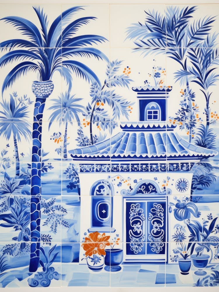 Blue And White Tile 2