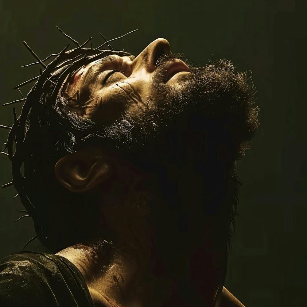 Jesus With Crown Of Thorns