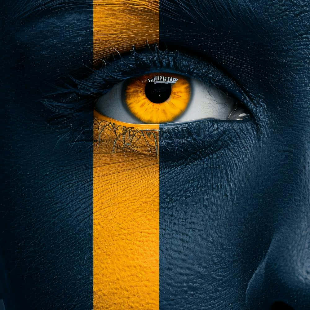 Eye Of The Lion Woman Face Paint