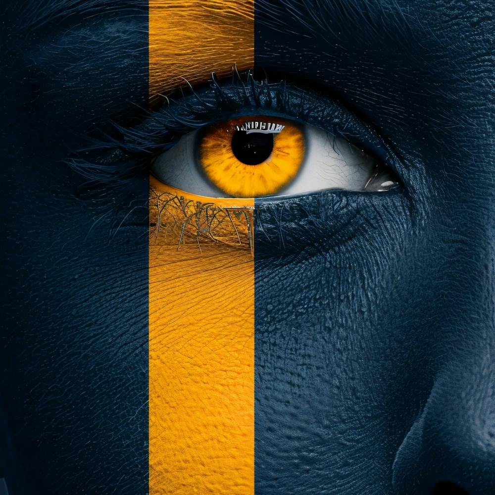 Eye Of The Lion Woman Face Paint