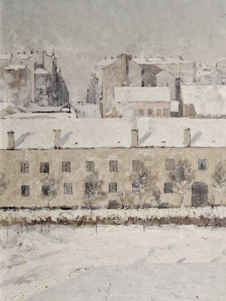 Vintage Winter Building