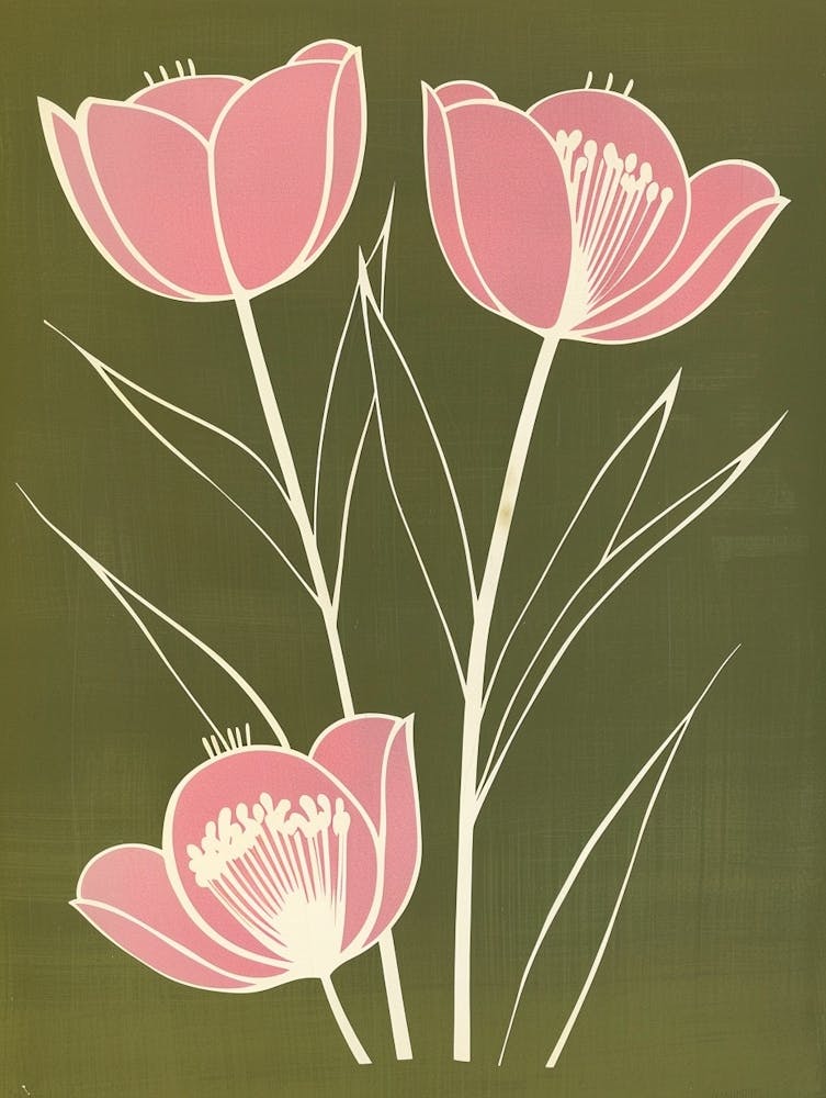 Pink & Green Lilac 1