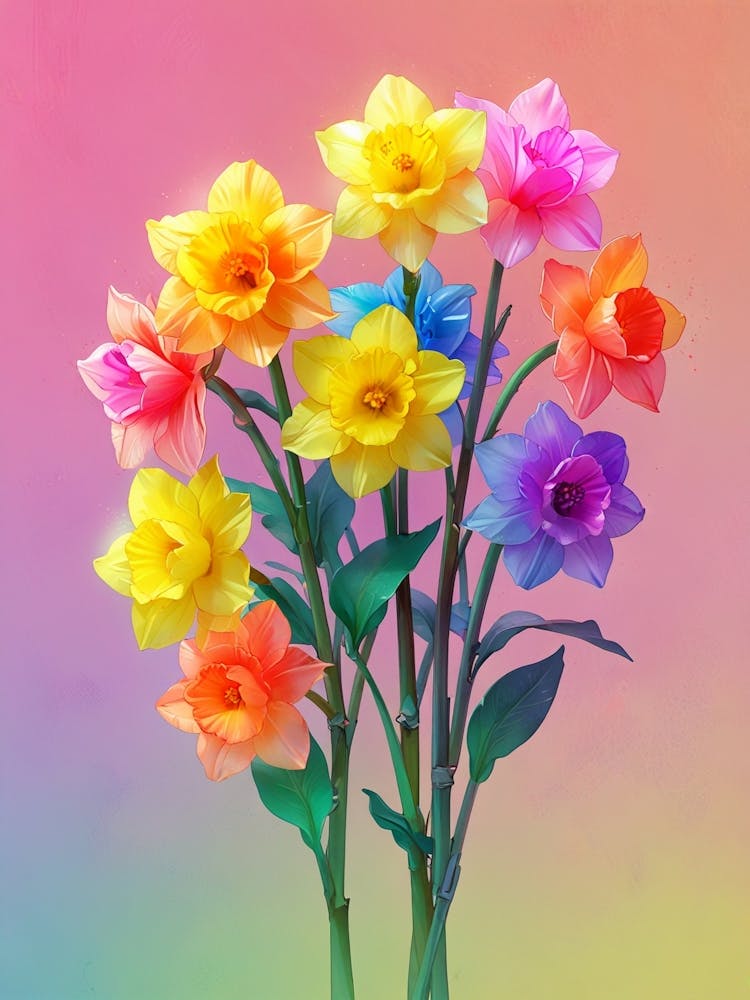 Rainbow Daffodils