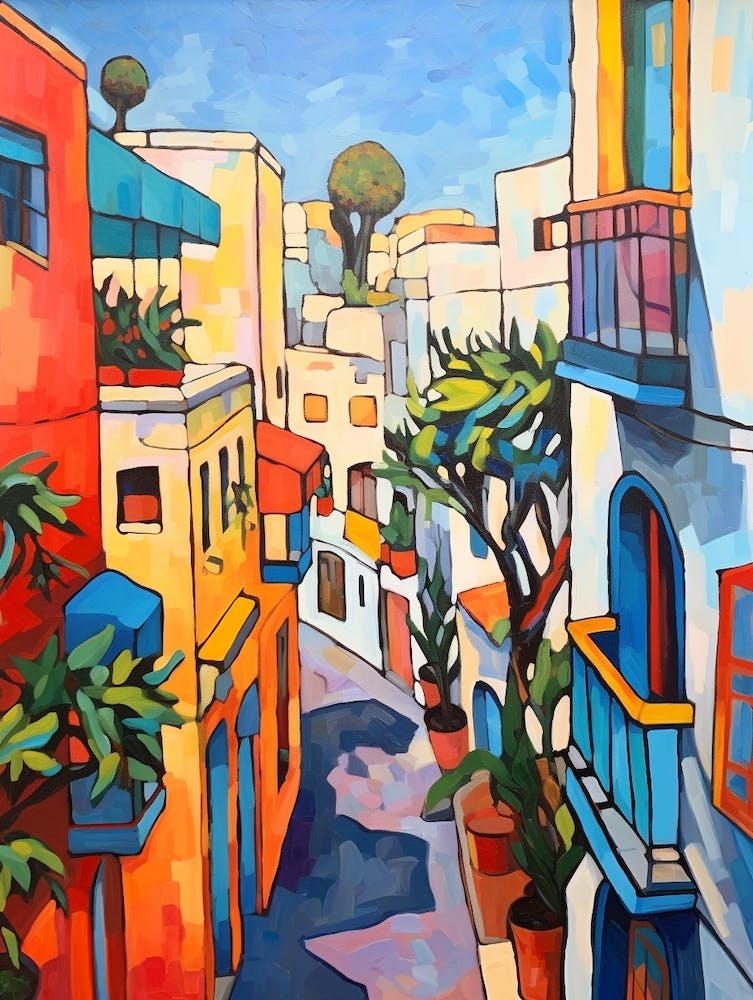 Tel Aviv Israel 3 Fauvist Painting