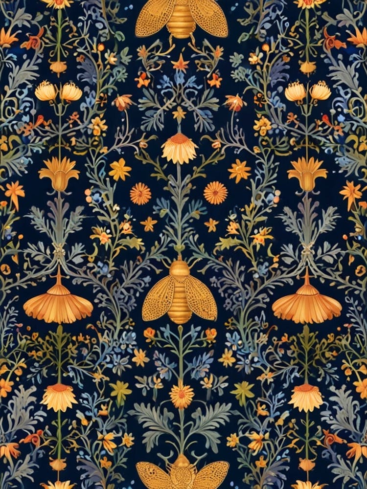 William Morris Bees And Flowers 6