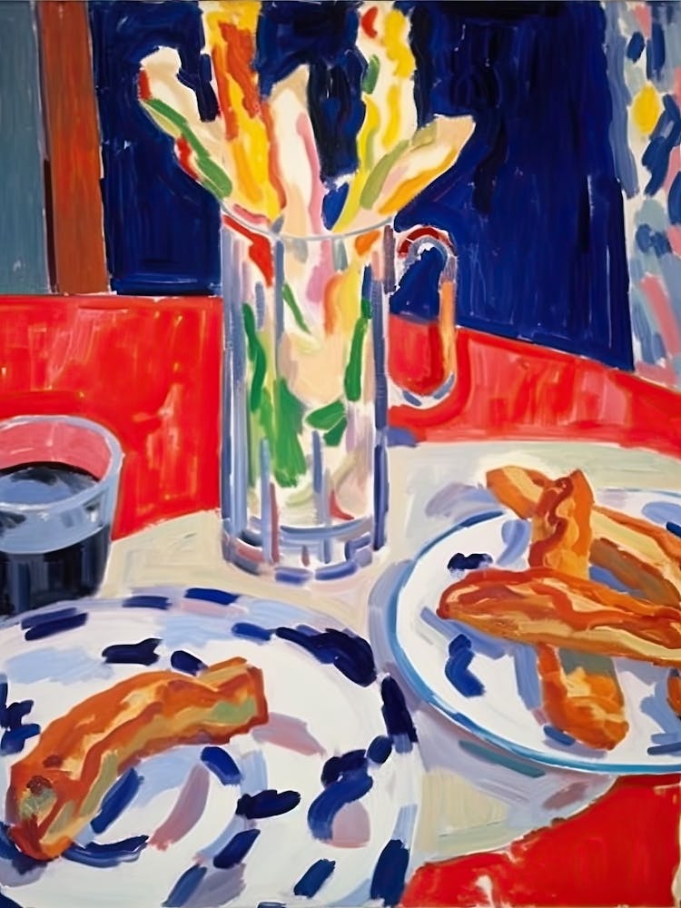 Cream Horn Painting 6