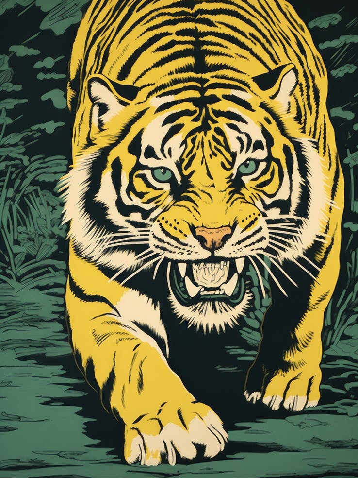 Tiger In The Jungle 33