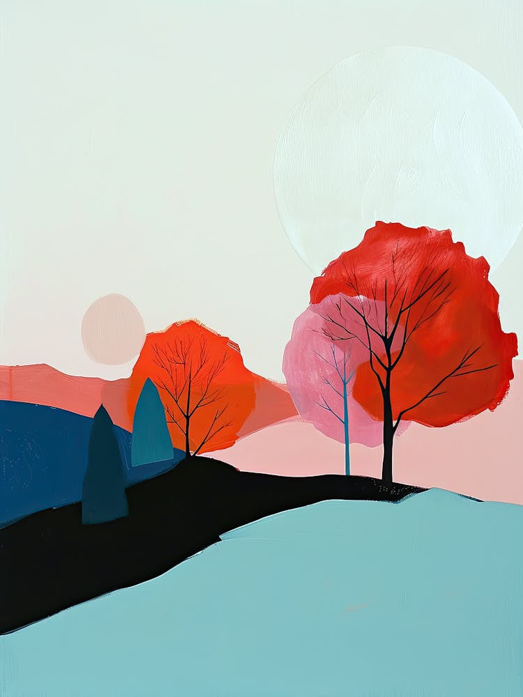 Autumn Trees, Minimalism