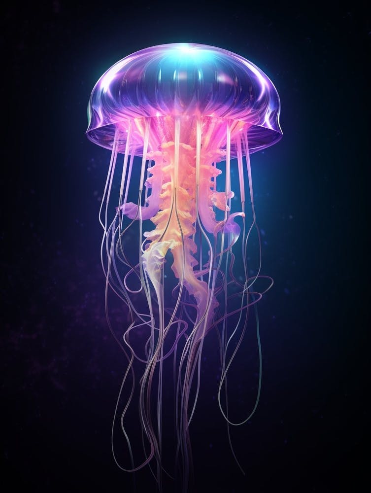 Comb Jellyfish Swimming 6