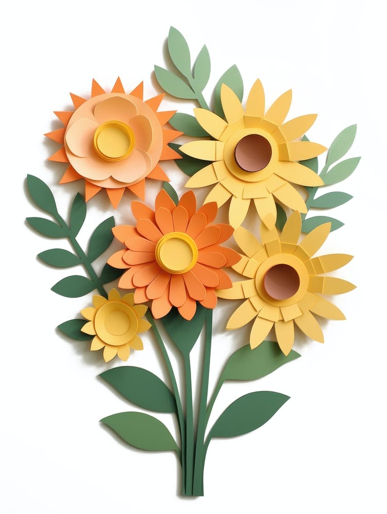 Paper Flowers Bouquet