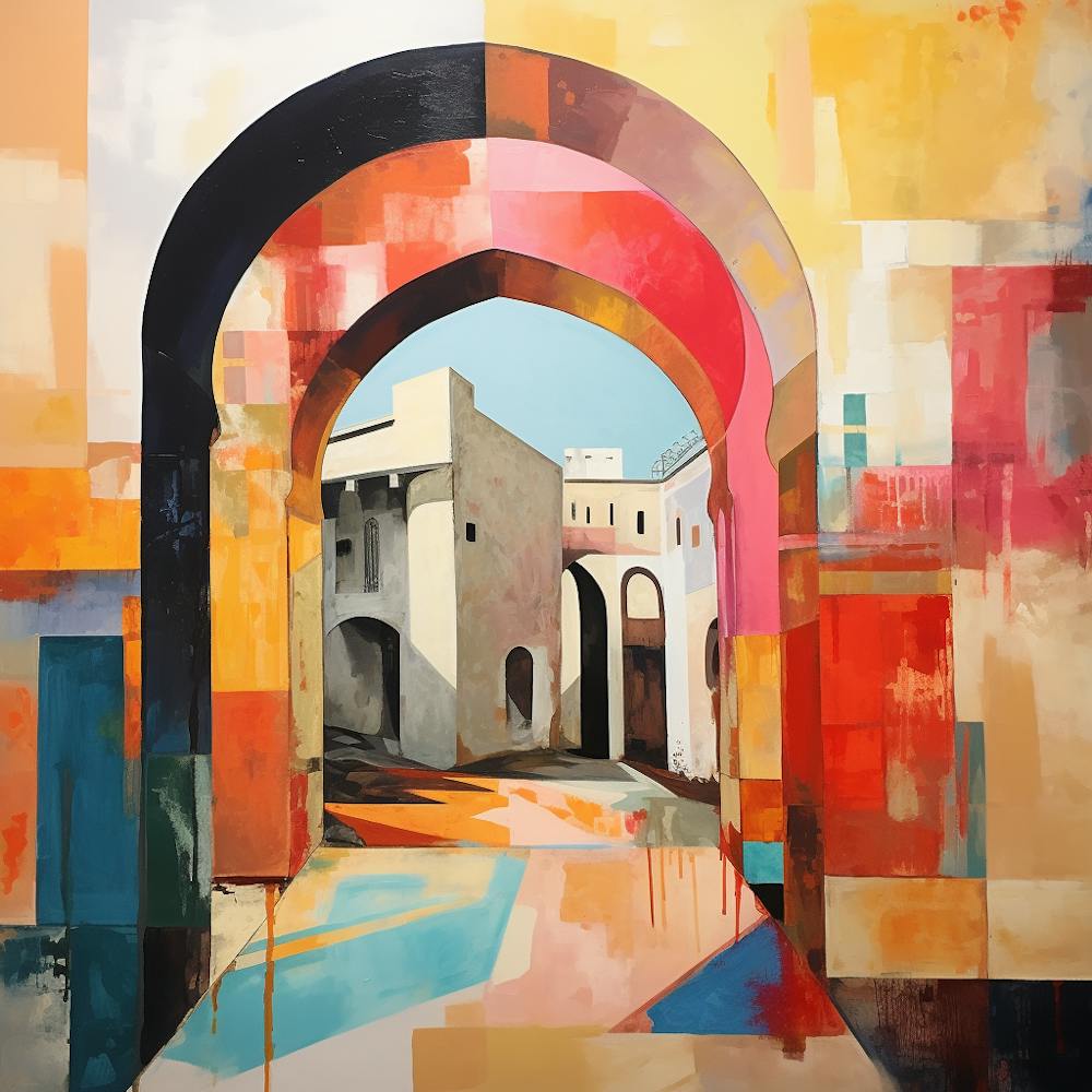 Abstrakt Zeitgenössisch - Through The Archway of Colour