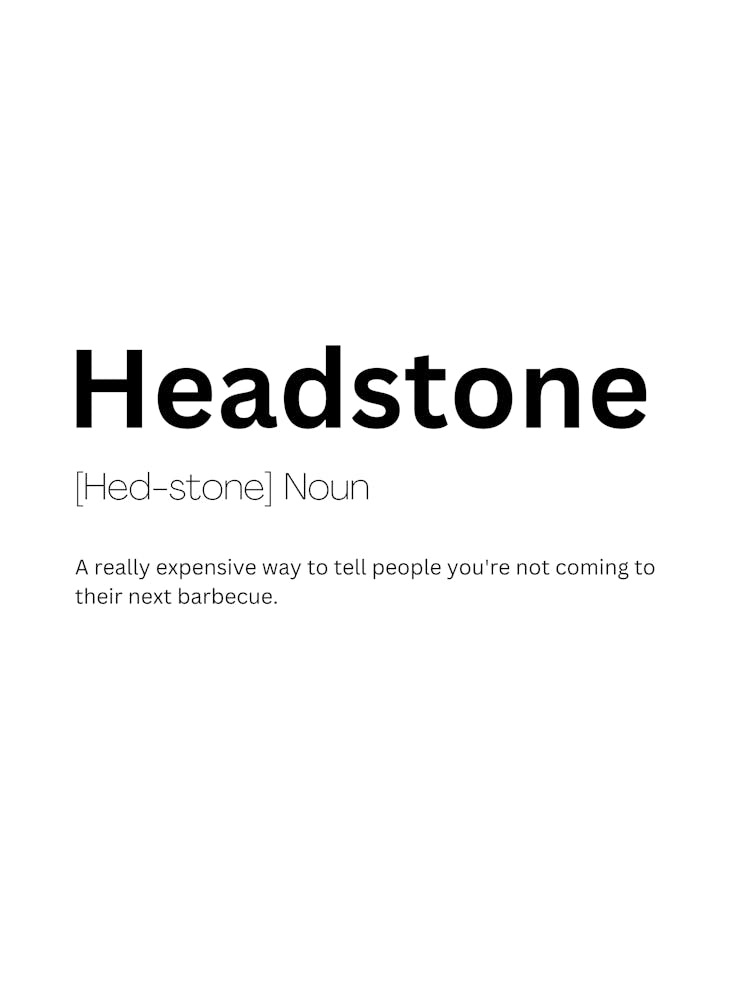 Headstone Definition Meaning