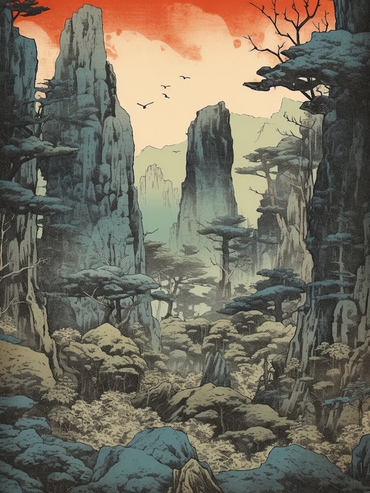 Yakushima Island, Japan Vintage Travel Art 1