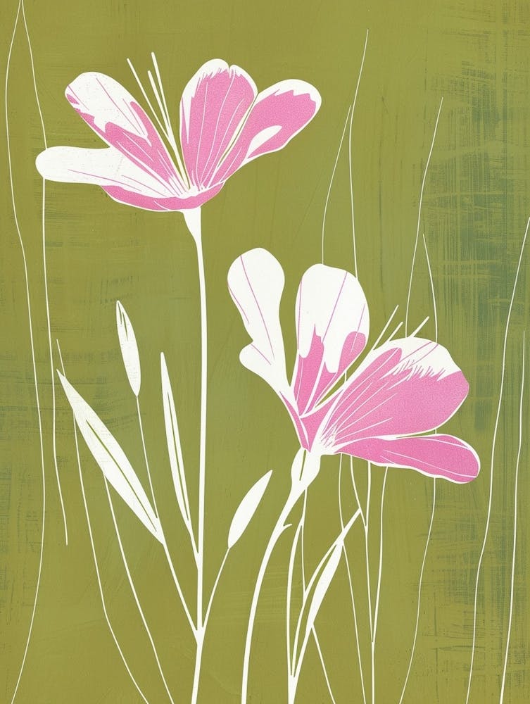 Pink & Green Lilac 3
