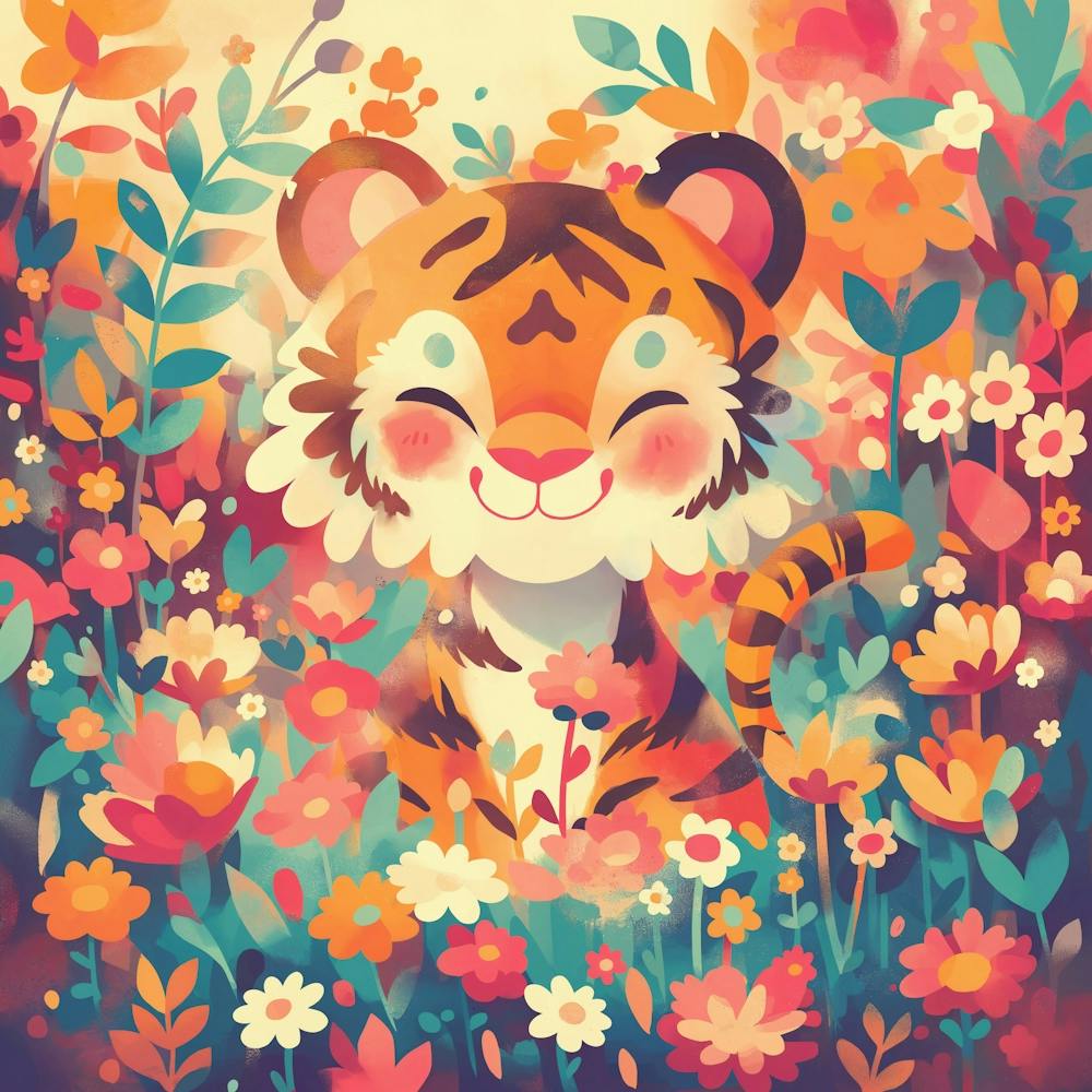 Tiger In The Garden