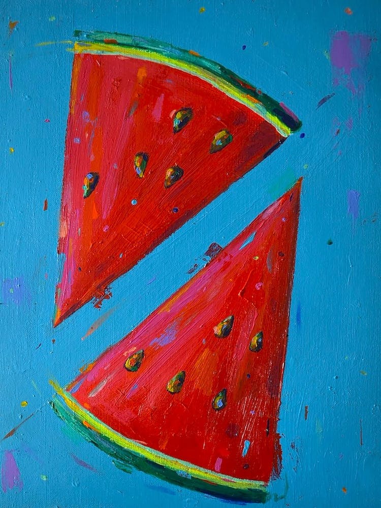 Wassermelonenscheiben