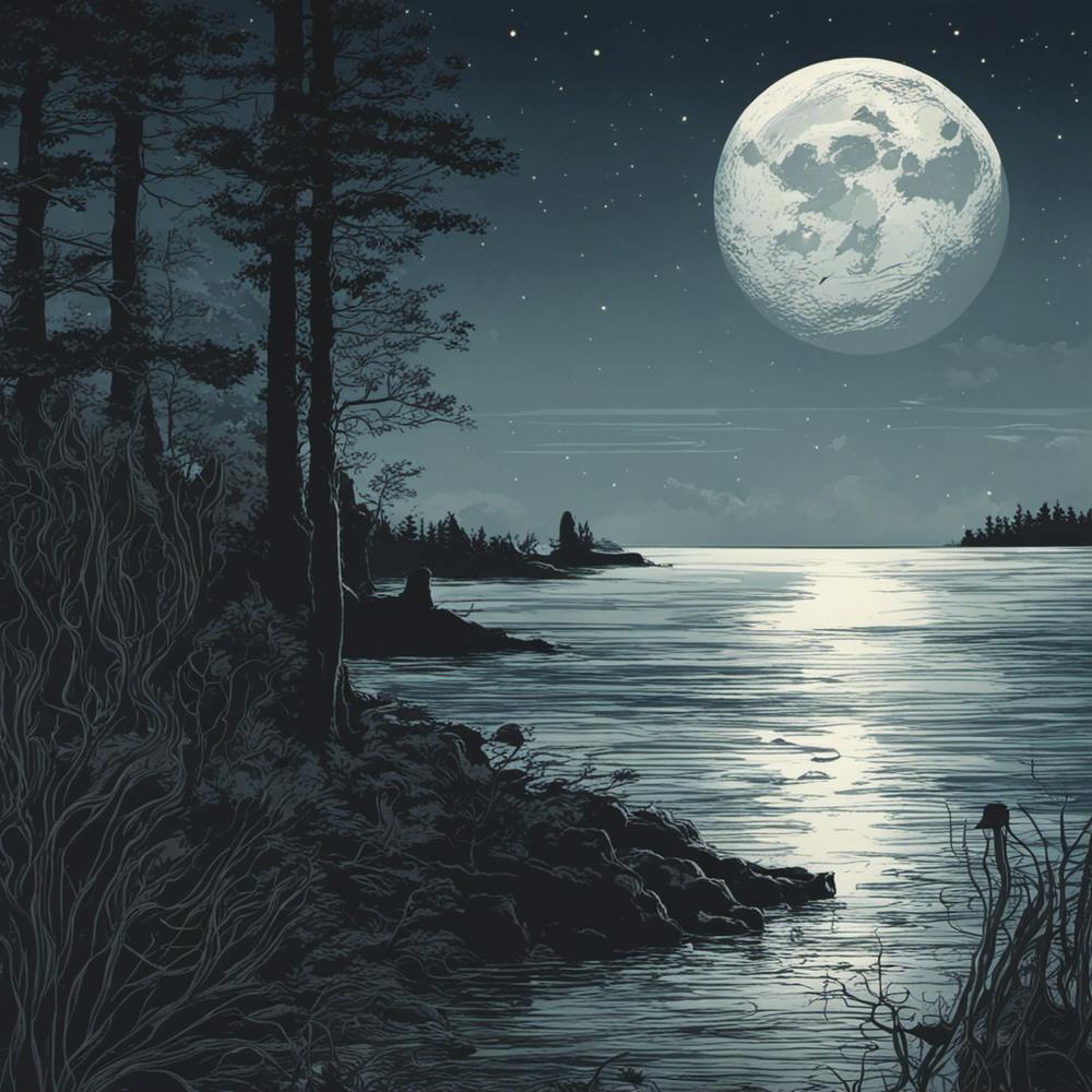 Full Moon Over Water