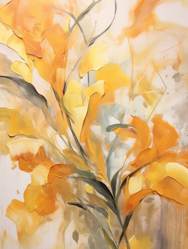 Fall Flower Painting Freesia 4