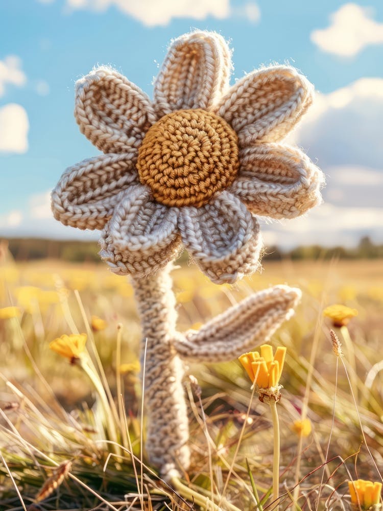 Daisies Knitted In Crochet 6