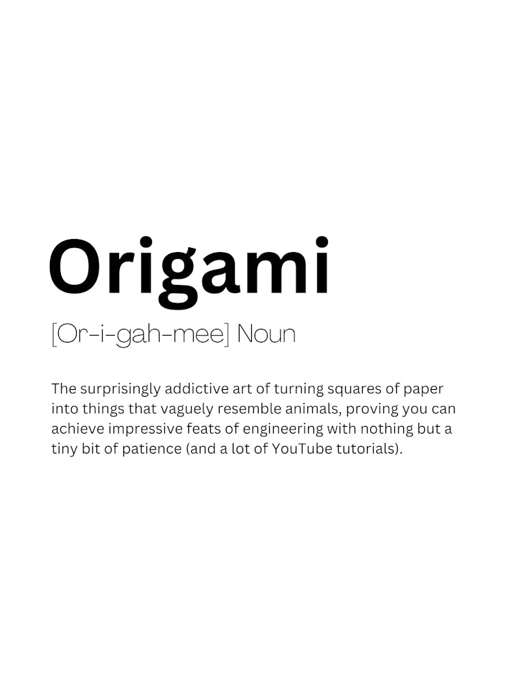Origami Definition Meaning