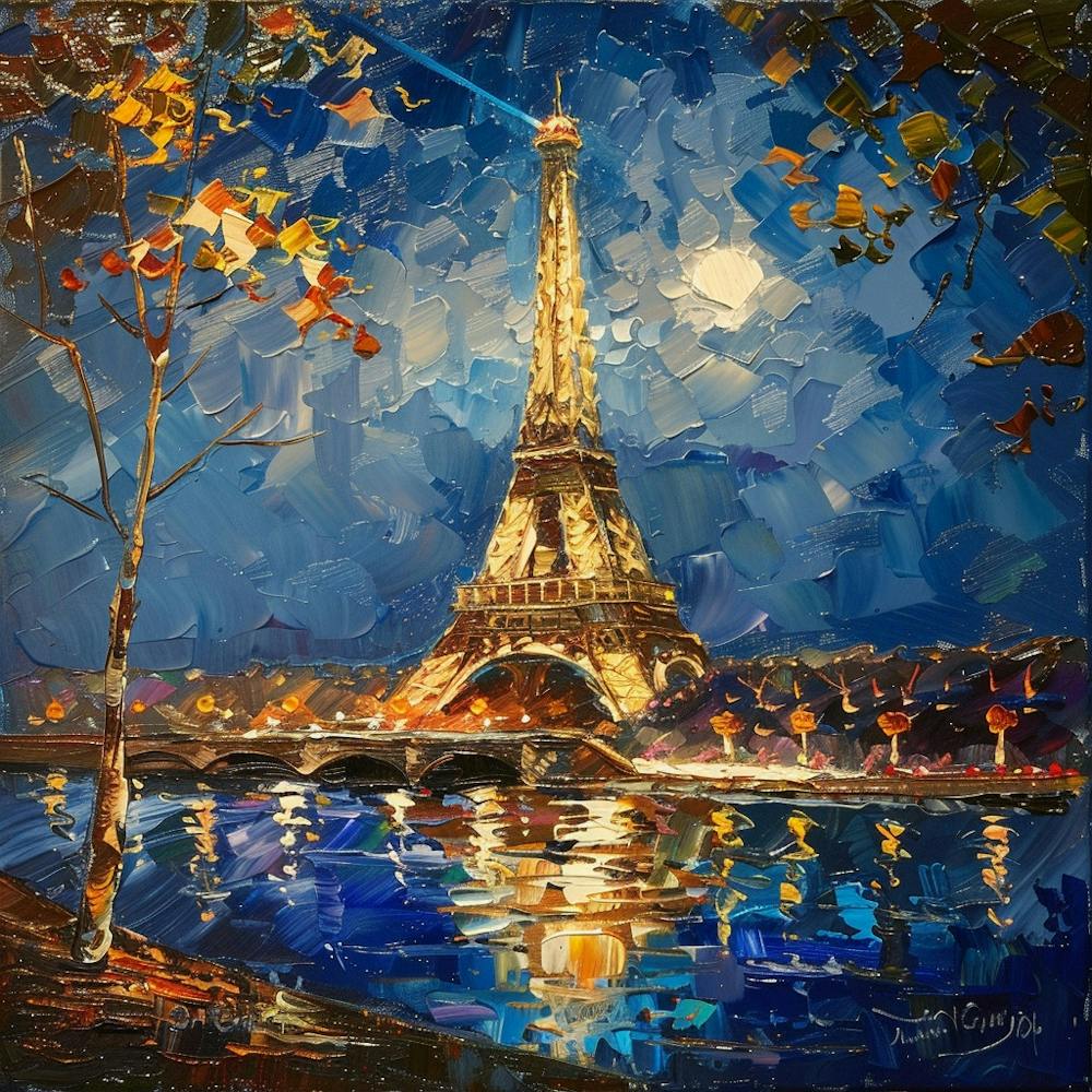 Eiffel Tower At Night