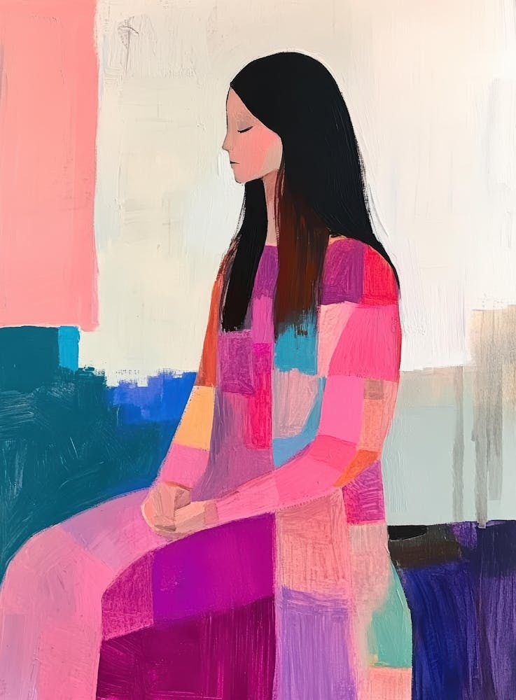 Frau in Pink 4