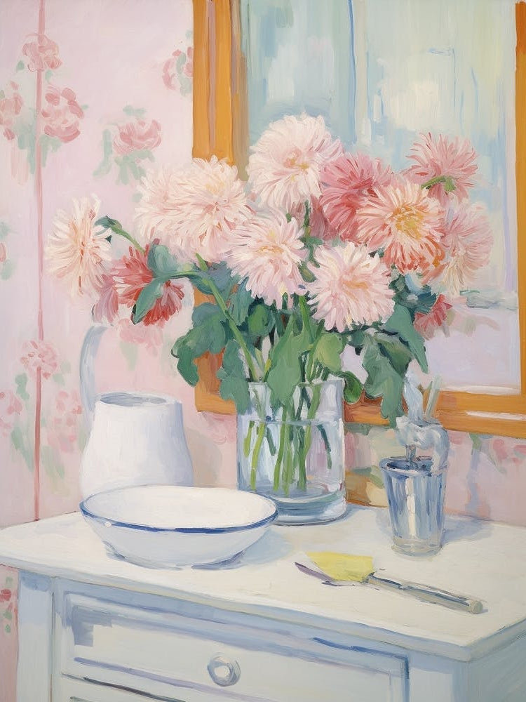 A Vase With Chrysanthemum, Flower Bouquet 4