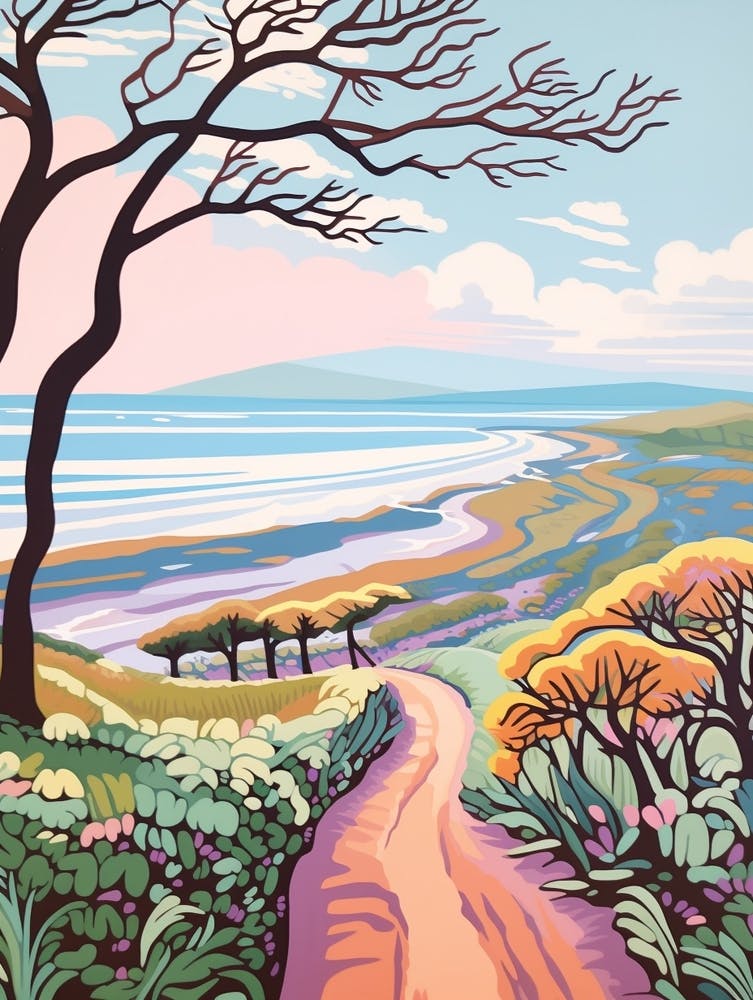 The Northumberland Coast England 1 Hike Illustration