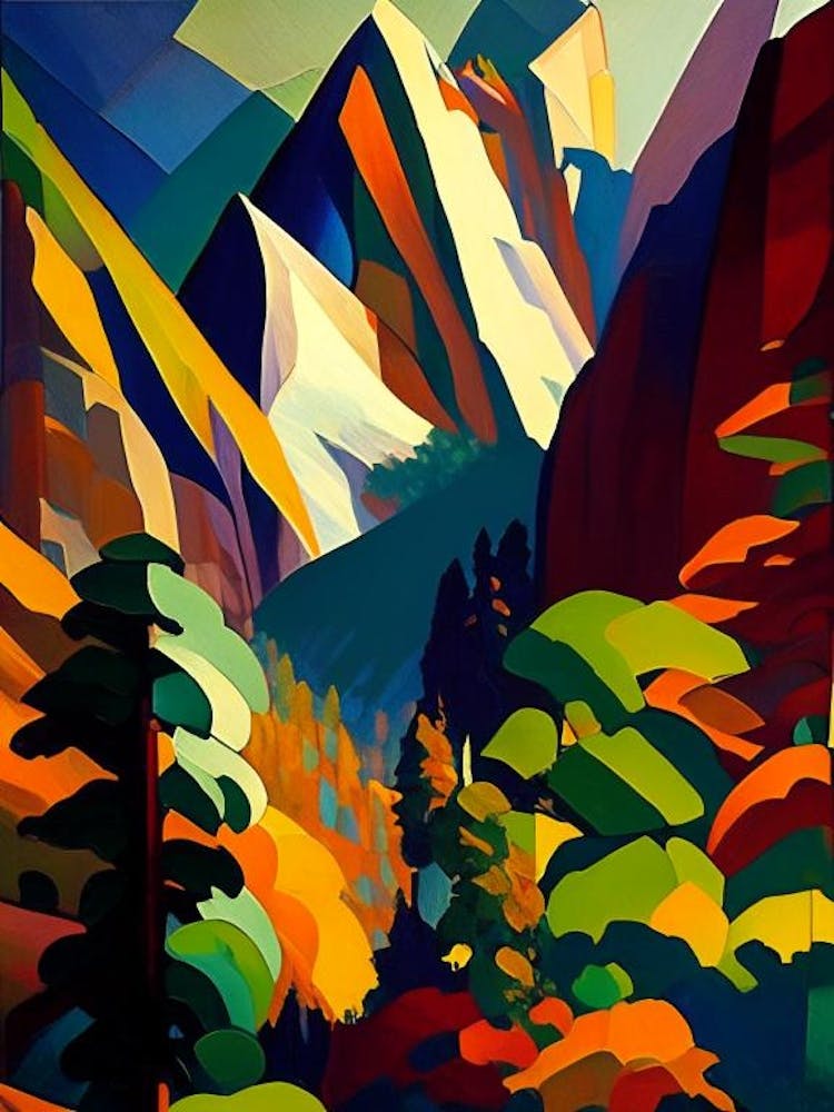 Yosemite National Park United States Of America Cubo Futuristic