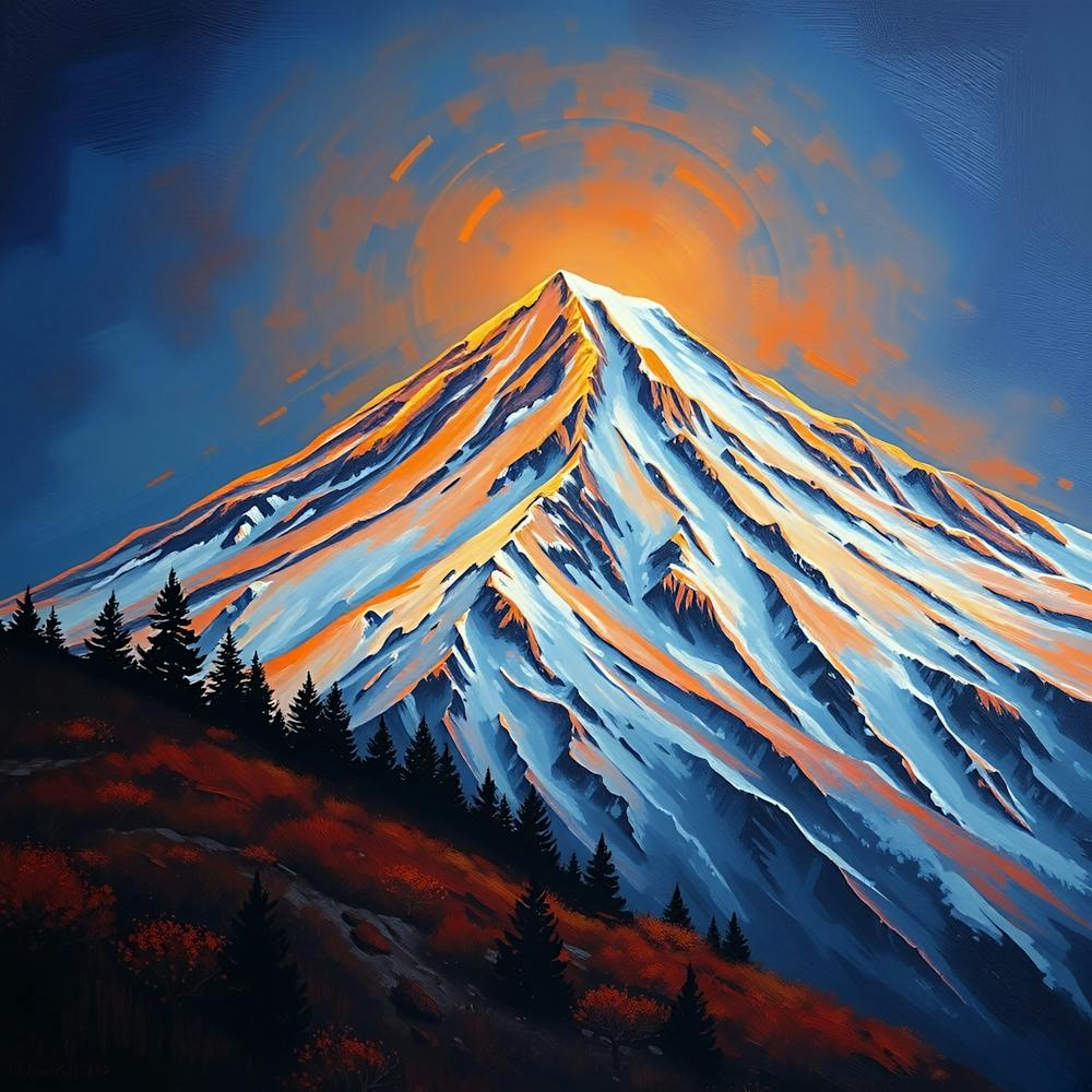 Sunrise Over The Mountain