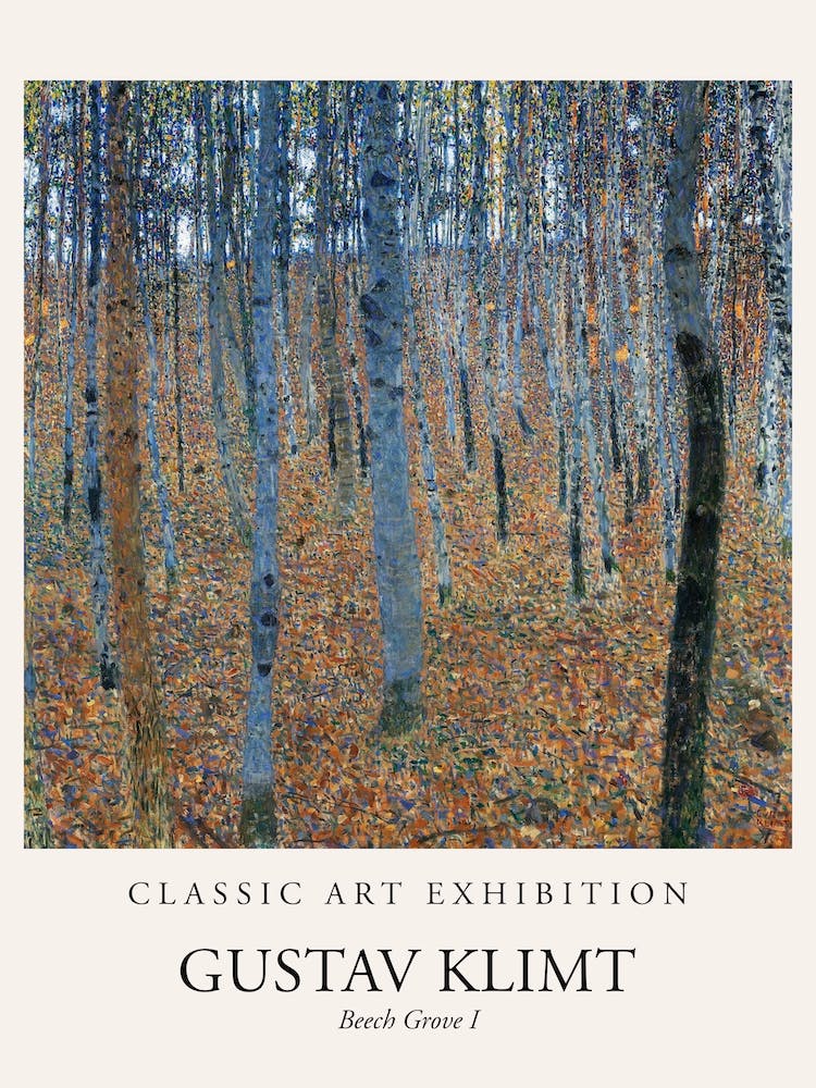 Beech Grove I, Gustav Klimt Poster