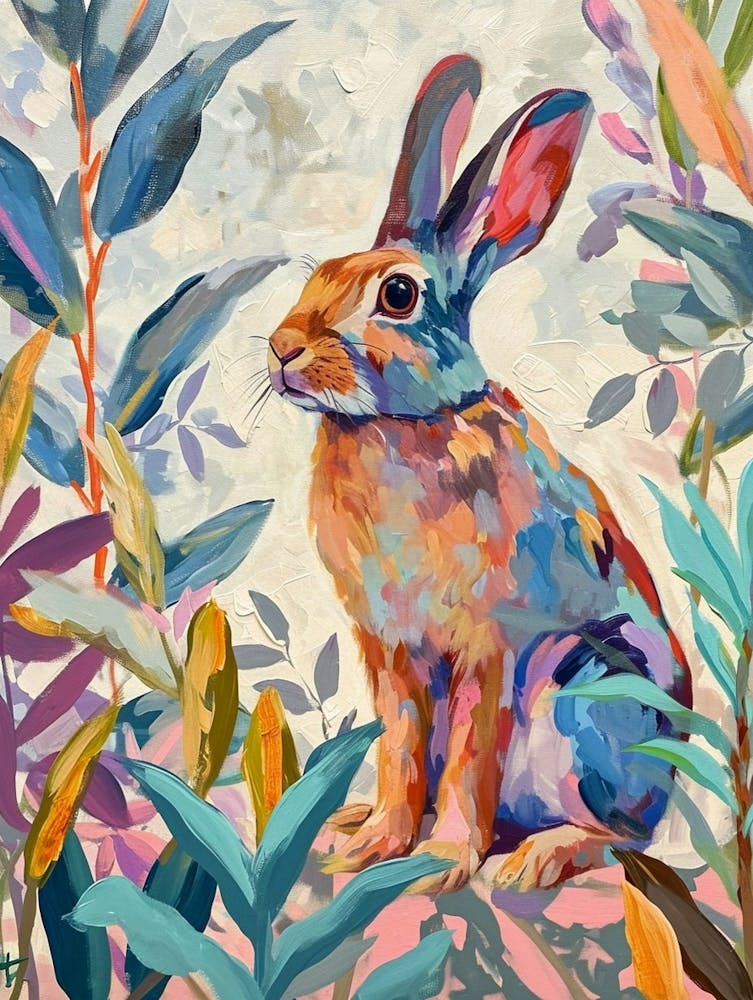 Rex Rabbit Painting 4