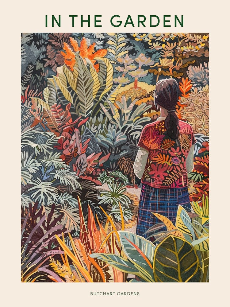 In The Garden Poster Butchart Gardens 2