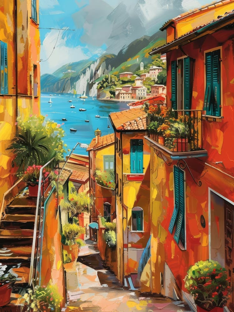 Generate Beautiful Vibrant And Modern Wall Art On Different Themes, Travel, Italy 15