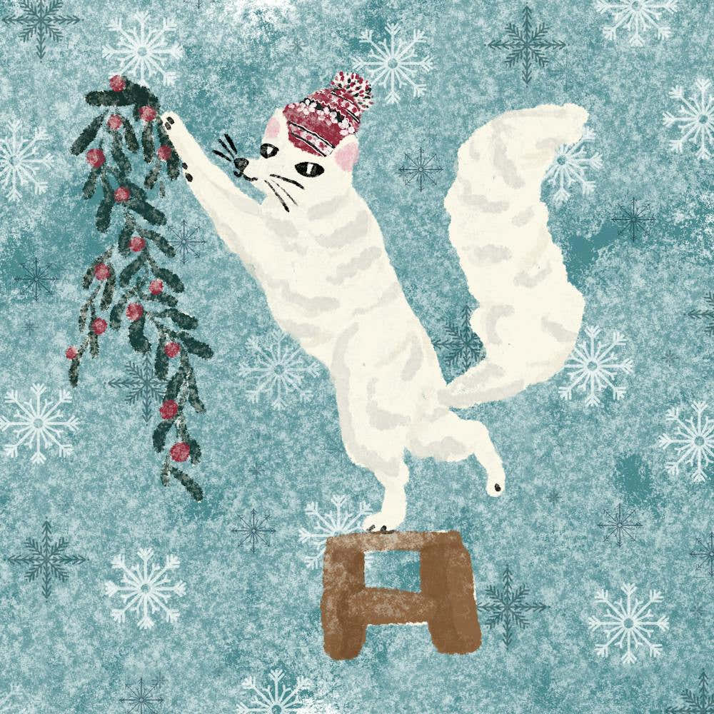 Snow fox decoration for Christmas