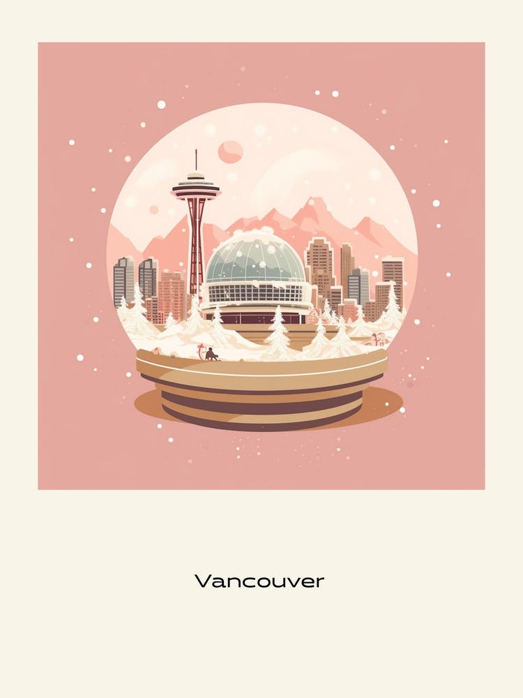 Vancouver Canada 1 Snowglobe Poster