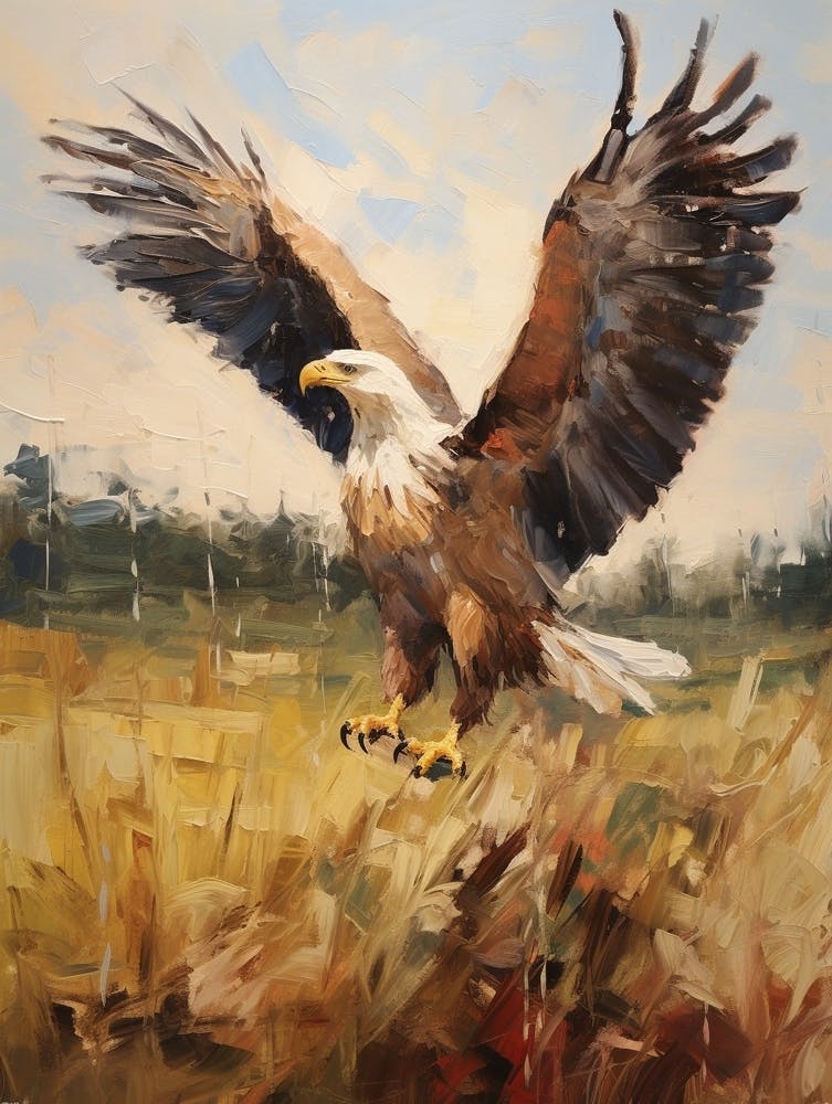 Bird Painting Bald Eagle 4