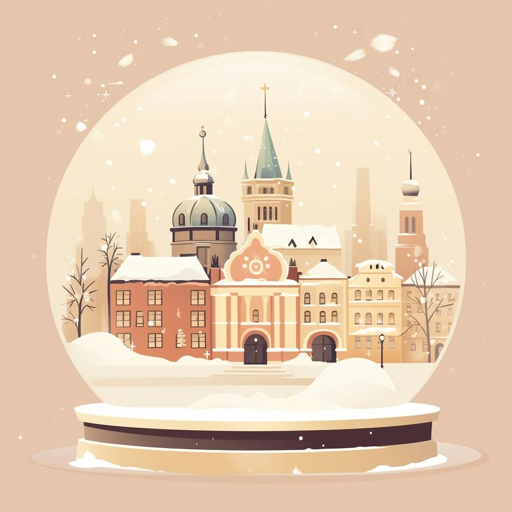 Prag Tschechische Republik 3 Schneekugel